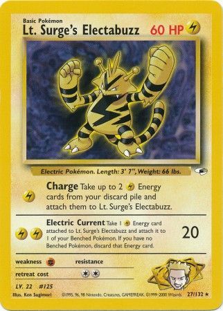 Lt. Surge's Electabuzz (27/132) [Gym Heroes Unlimited] | Jack's On Queen