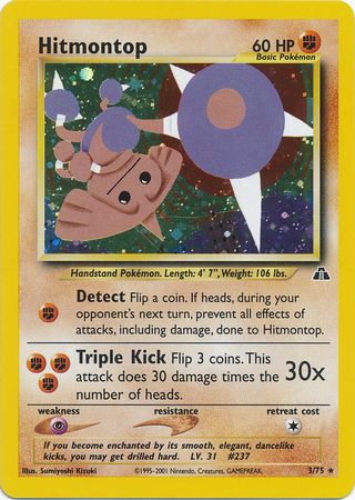 Hitmontop (3/75) [Neo Discovery Unlimited] | Jack's On Queen