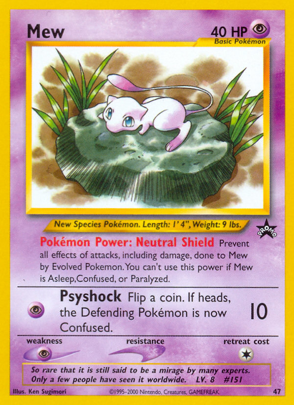 Mew (47) [Wizards of the Coast: Black Star Promos] | Jack's On Queen