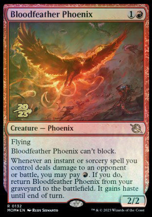 Bloodfeather Phoenix [March of the Machine Prerelease Promos] | Jack's On Queen