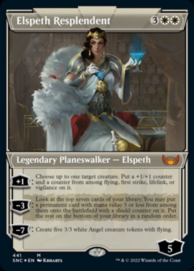 Elspeth Resplendent (Showcase Art Deco Foil Etched) [Streets of New Capenna] | Jack's On Queen