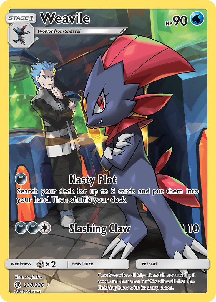 Weavile (238/236) [Sun & Moon: Cosmic Eclipse] | Jack's On Queen