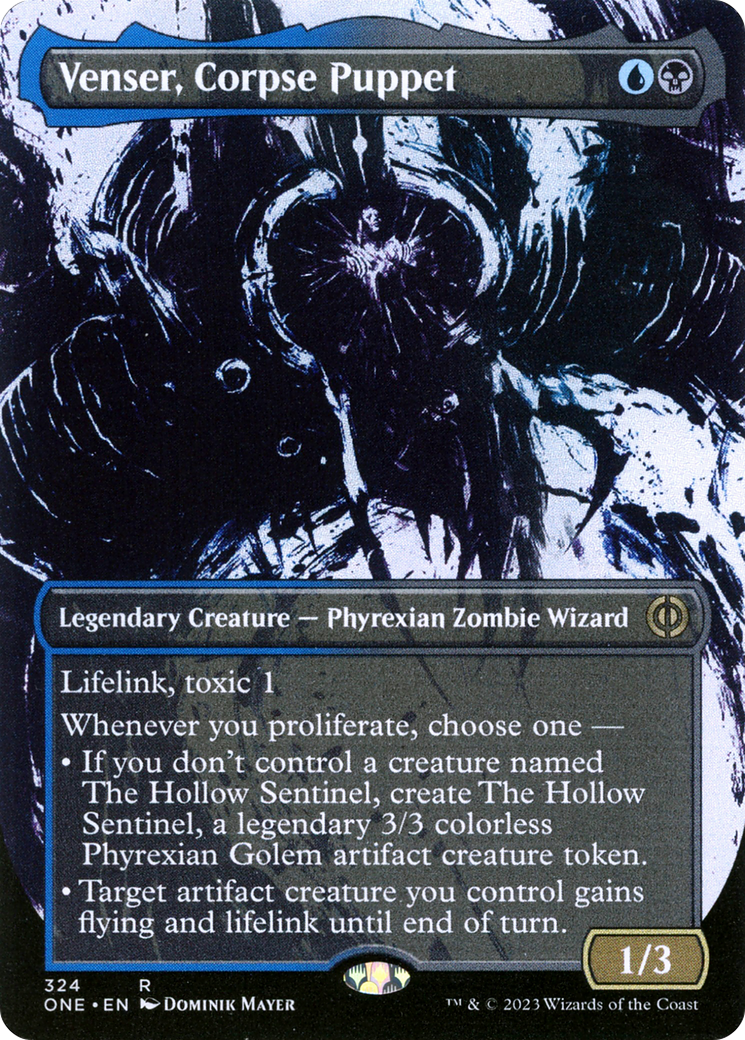 Venser, Corpse Puppet (Borderless Ichor) [Phyrexia: All Will Be One] | Jack's On Queen