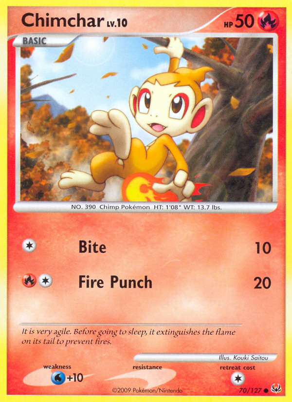 Chimchar (70/127) [Platinum: Base Set] | Jack's On Queen