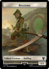 Halfling // Treasure Token [The Lord of the Rings: Tales of Middle-Earth Commander Tokens] | Jack's On Queen