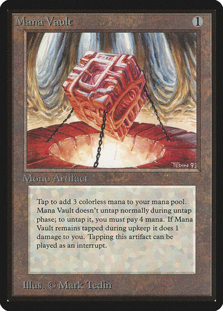 Mana Vault [Limited Edition Beta] | Jack's On Queen