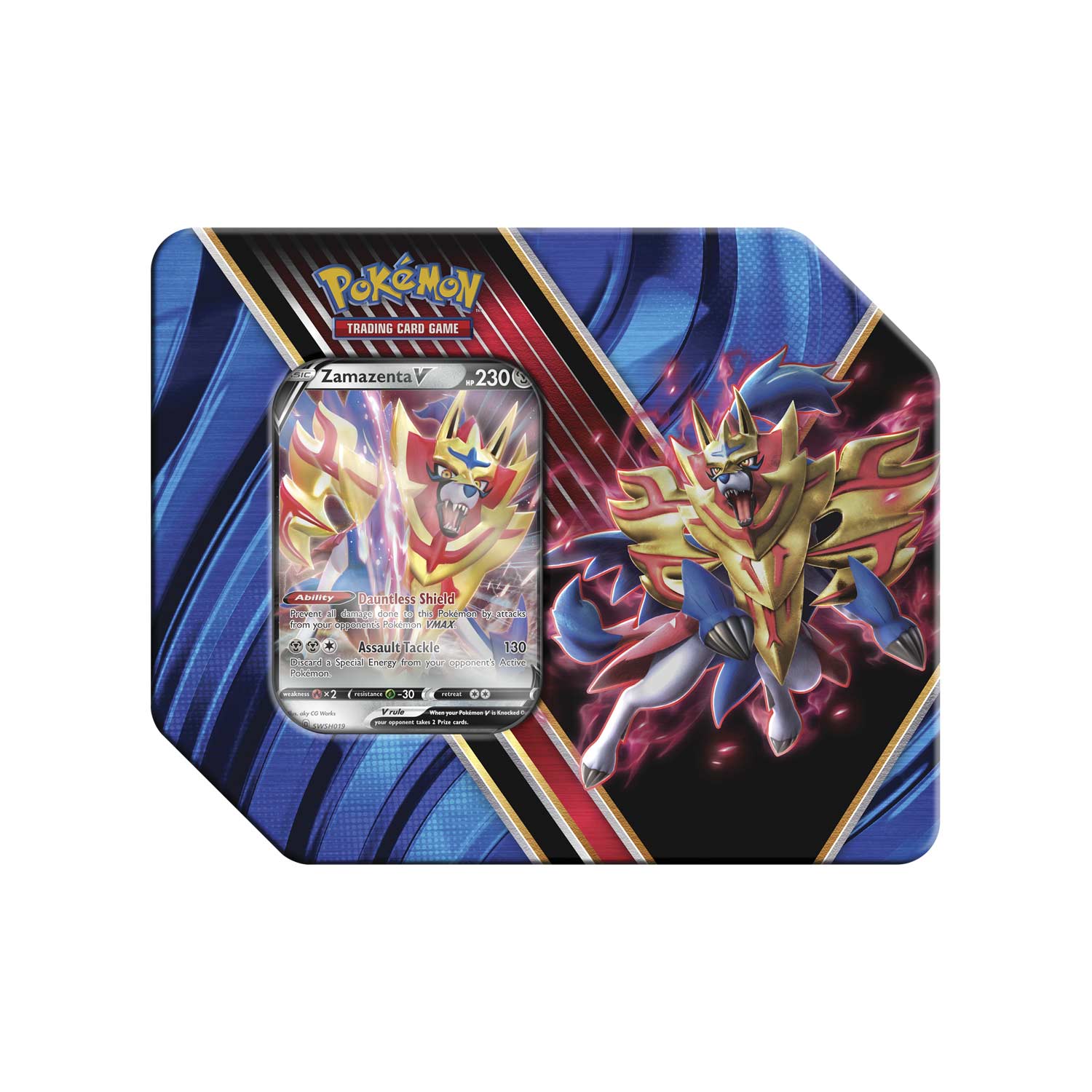Sword & Shield: Rebel Clash - Legends of Galar Collector's Tin (Zamazenta V) | Jack's On Queen
