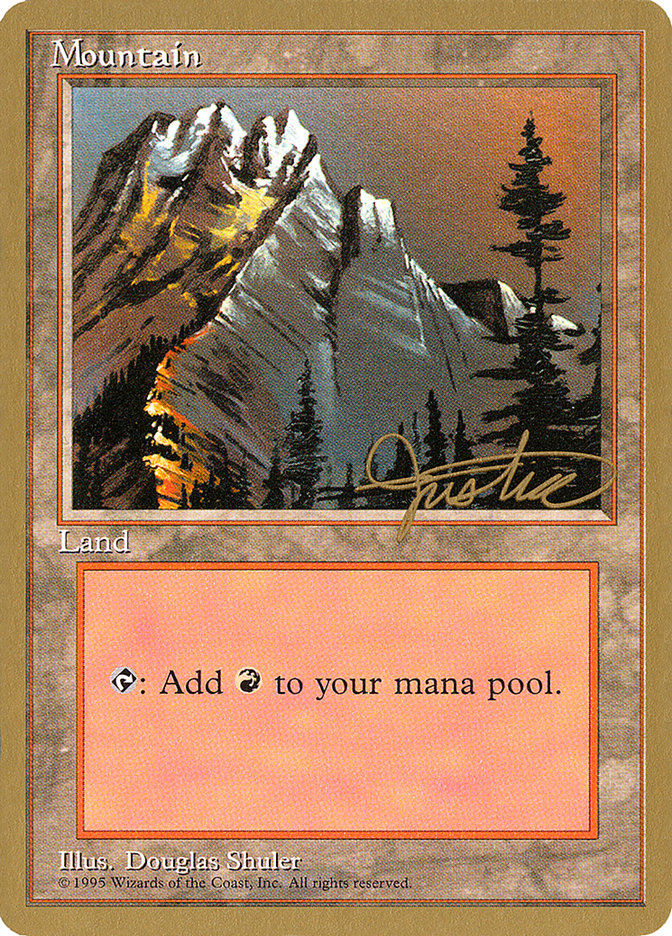 Mountain (mj373) (Mark Justice) [Pro Tour Collector Set] | Jack's On Queen