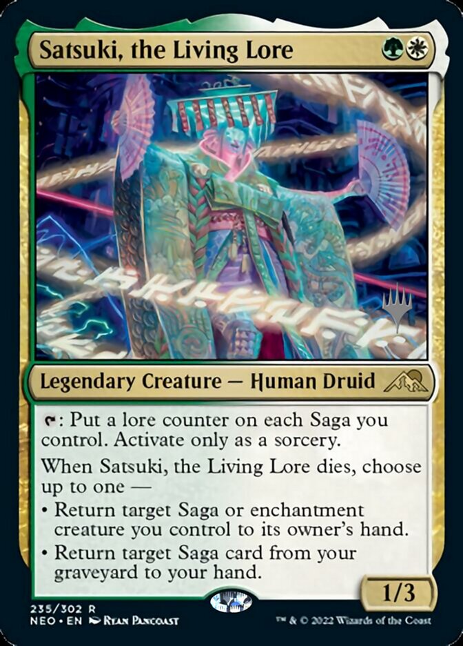 Satsuki, the Living Lore (Promo Pack) [Kamigawa: Neon Dynasty Promos] | Jack's On Queen