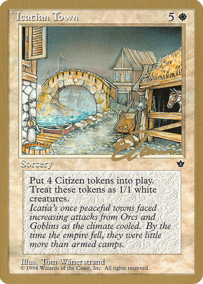 Icatian Town (Eric Tam) [Pro Tour Collector Set] | Jack's On Queen