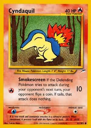 Cyndaquil (61/105) [Neo Destiny Unlimited] | Jack's On Queen