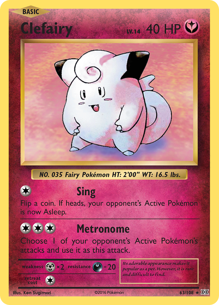 Clefairy (63/108) [XY: Evolutions] | Jack's On Queen