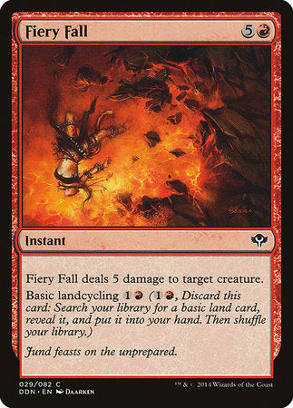 Fiery Fall [Duel Decks: Speed vs. Cunning] | Jack's On Queen