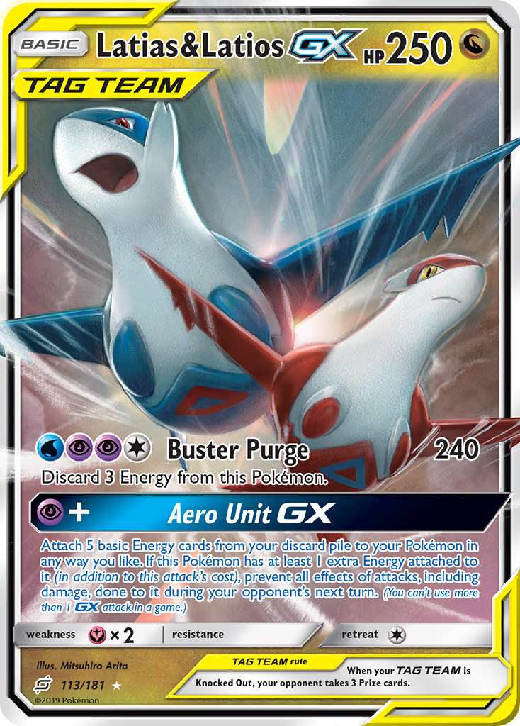 Latias & Latios GX (113/181) [Sun & Moon: Team Up] | Jack's On Queen