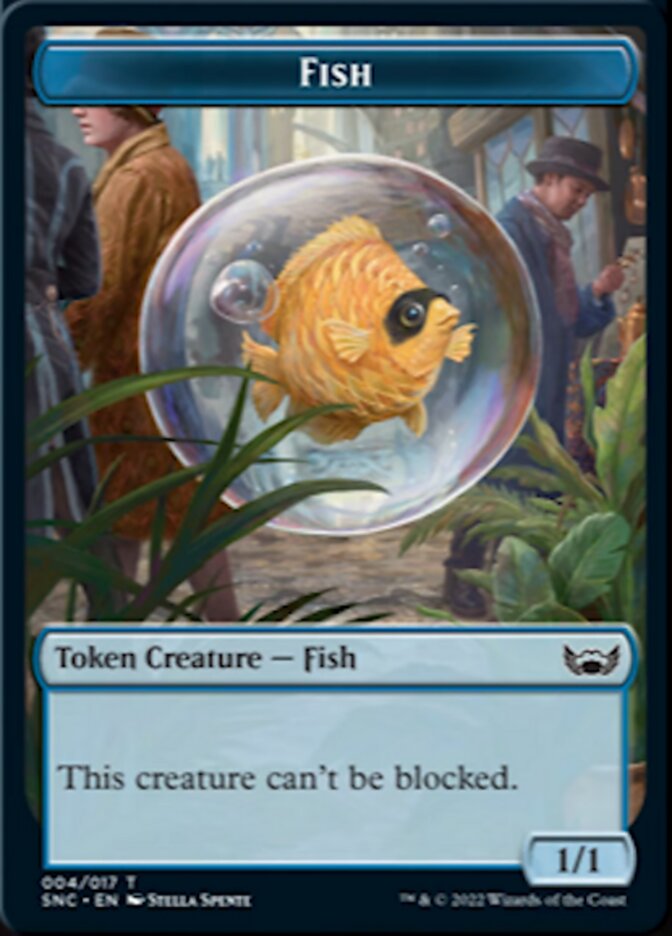 Fish Token [Streets of New Capenna Tokens] | Jack's On Queen