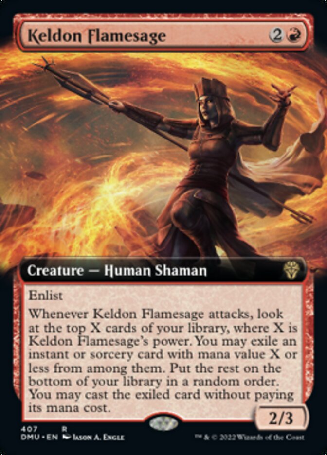 Keldon Flamesage (Extended Art) [Dominaria United] | Jack's On Queen