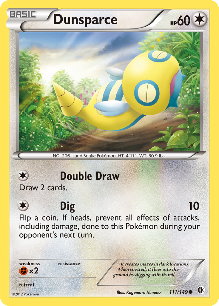 Dunsparce (111/149) [Black & White: Boundaries Crossed] | Jack's On Queen