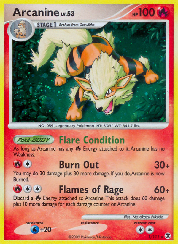 Arcanine (1/111) [Platinum: Rising Rivals] | Jack's On Queen