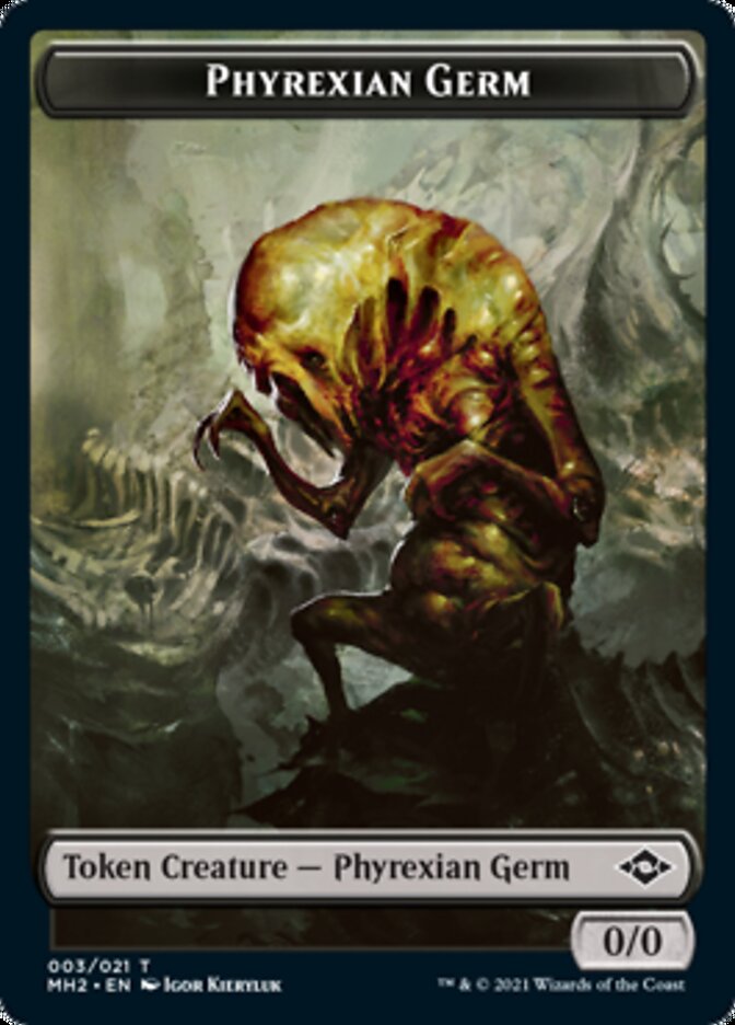 Phyrexian Germ Token // Treasure Token (#21) [Modern Horizons 2 Tokens] | Jack's On Queen