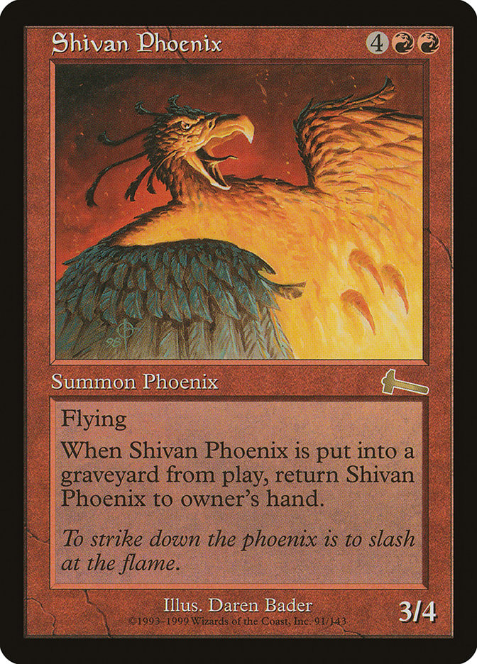 Shivan Phoenix [Urza's Legacy] | Jack's On Queen