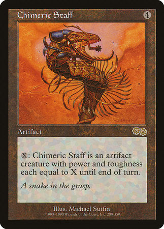 Chimeric Staff [Urza's Saga] | Jack's On Queen