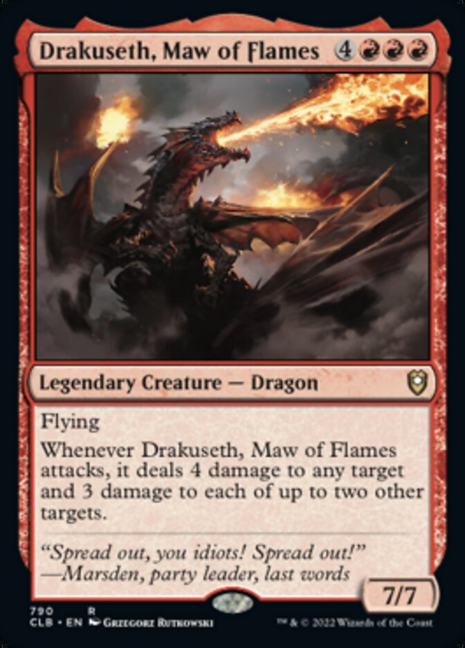 Drakuseth, Maw of Flames [Commander Legends: Battle for Baldur's Gate] | Jack's On Queen