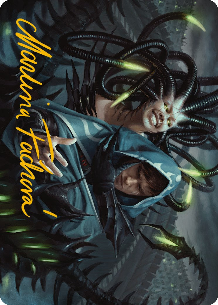 Phyrexian Arena Art Card (Gold-Stamped Signature) [Phyrexia: All Will Be One Art Series] | Jack's On Queen