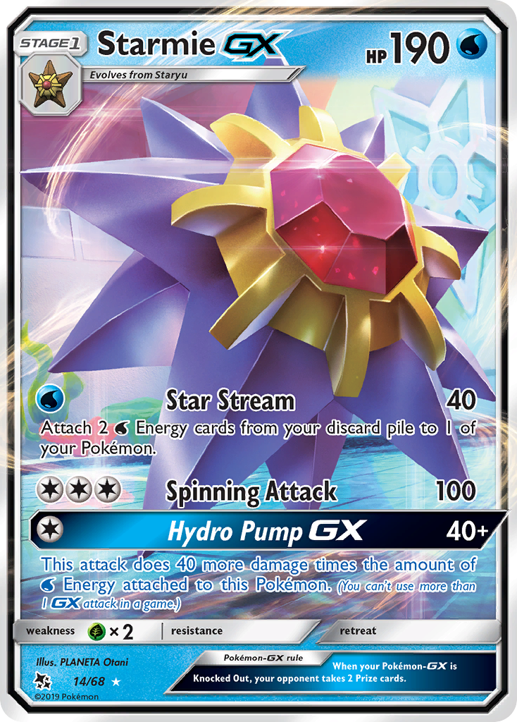 Starmie GX (14/68) [Sun & Moon: Hidden Fates] | Jack's On Queen