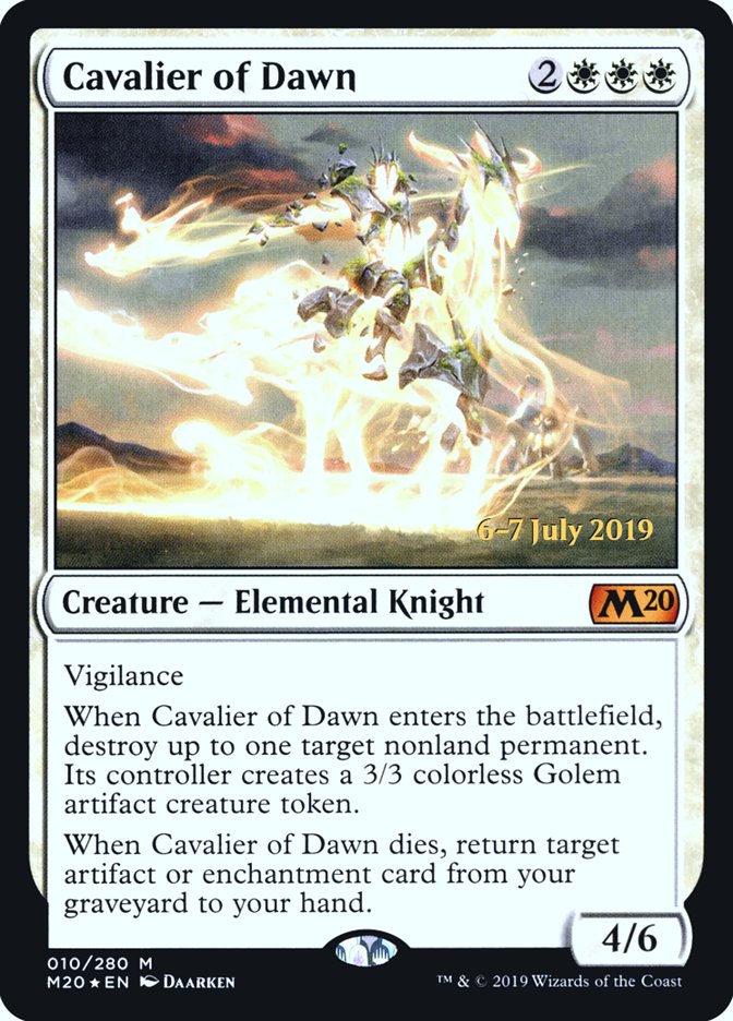 Cavalier of Dawn  [Core Set 2020 Prerelease Promos] | Jack's On Queen