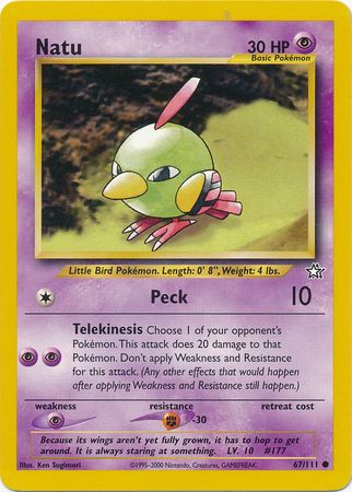 Natu (67/111) [Neo Genesis Unlimited] | Jack's On Queen