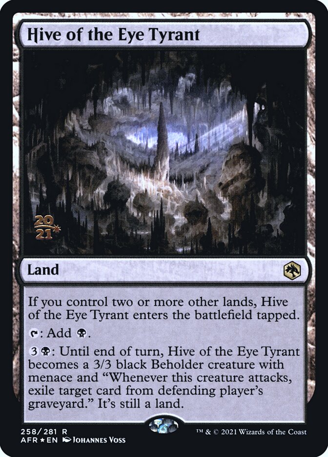 Hive of the Eye Tyrant [Dungeons & Dragons: Adventures in the Forgotten Realms Prerelease Promos] | Jack's On Queen