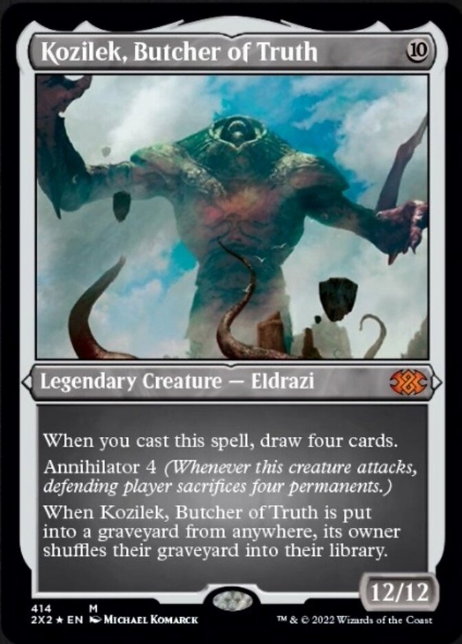Kozilek, Butcher of Truth (Foil Etched) [Double Masters 2022] | Jack's On Queen
