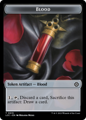 Blood // Vampire (0004) Double-Sided Token [The Lost Caverns of Ixalan Commander Tokens] | Jack's On Queen