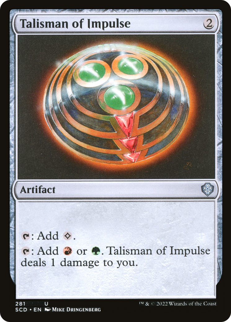 Talisman of Impulse [Starter Commander Decks] | Jack's On Queen