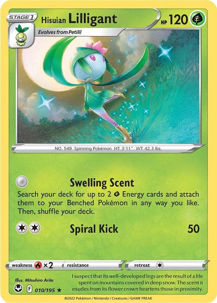 Hisuian Lilligant (010/195) [Sword & Shield: Silver Tempest] | Jack's On Queen