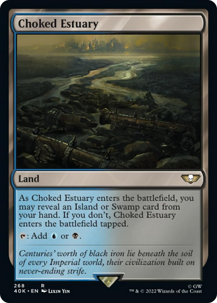 Choked Estuary (Surge Foil) [Universes Beyond: Warhammer 40,000] | Jack's On Queen