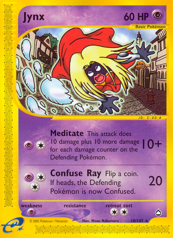 Jynx (18/147) [Aquapolis] | Jack's On Queen