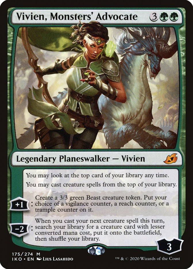 Vivien, Monsters' Advocate (Promo Pack) [Ikoria: Lair of Behemoths Promos] | Jack's On Queen