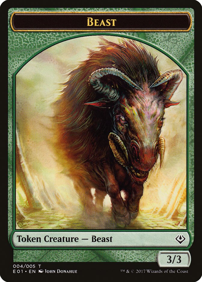 Beast (004/005) [Archenemy: Nicol Bolas Tokens] | Jack's On Queen