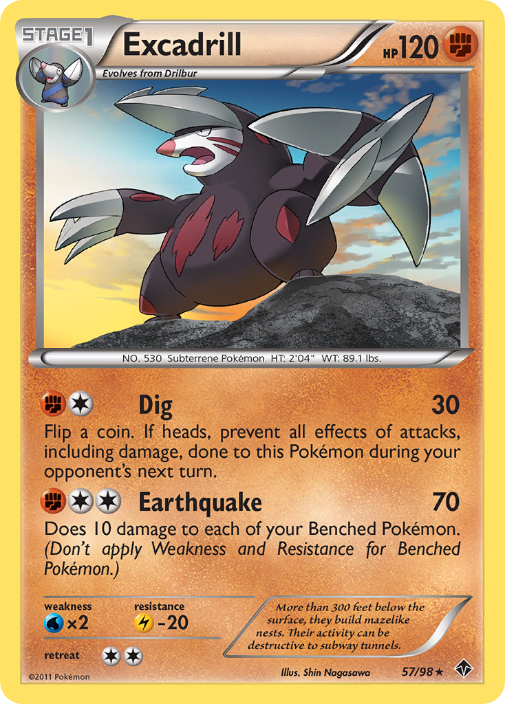 Excadrill (57/98) [Black & White: Emerging Powers] | Jack's On Queen