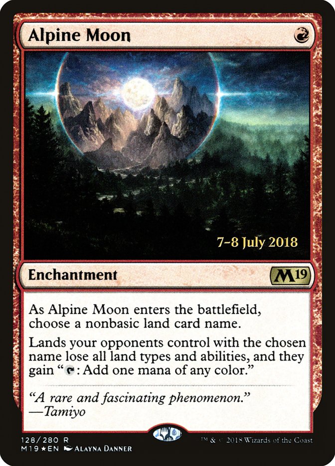 Alpine Moon  [Core Set 2019 Prerelease Promos] | Jack's On Queen