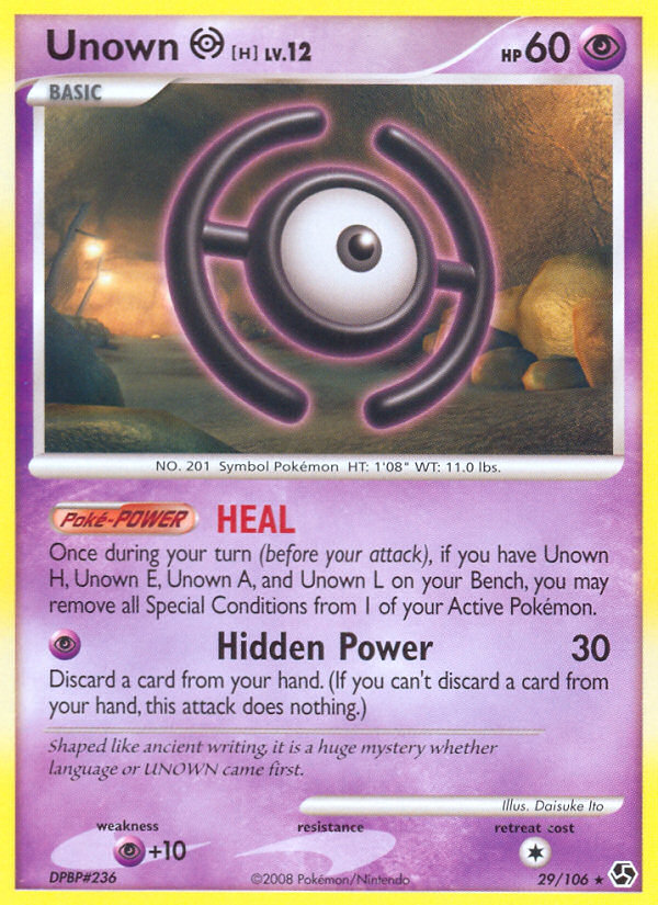 Unown H (29/106) [Diamond & Pearl: Great Encounters] | Jack's On Queen