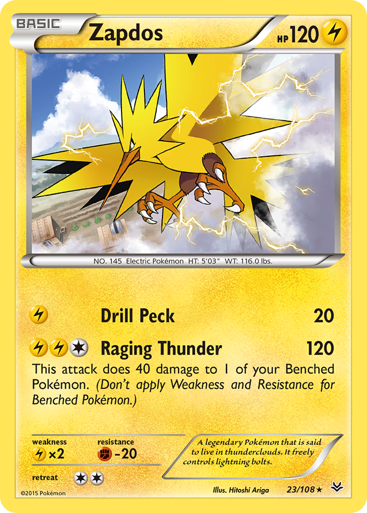 Zapdos (23/108) [XY: Roaring Skies] | Jack's On Queen