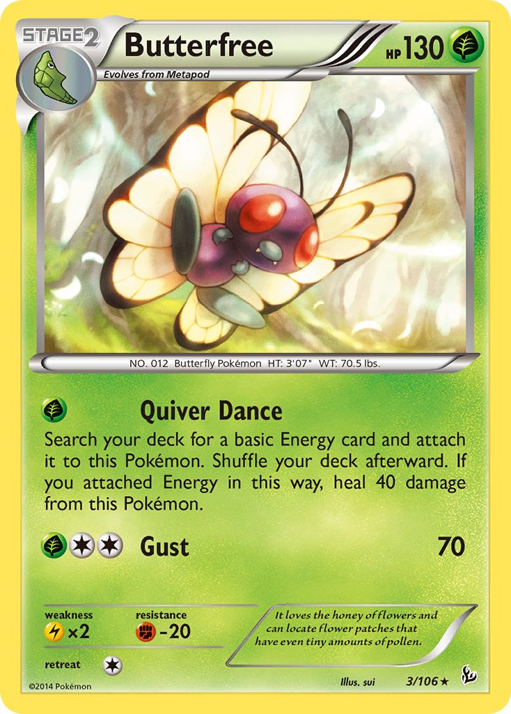 Butterfree (3/106) [XY: Flashfire] | Jack's On Queen