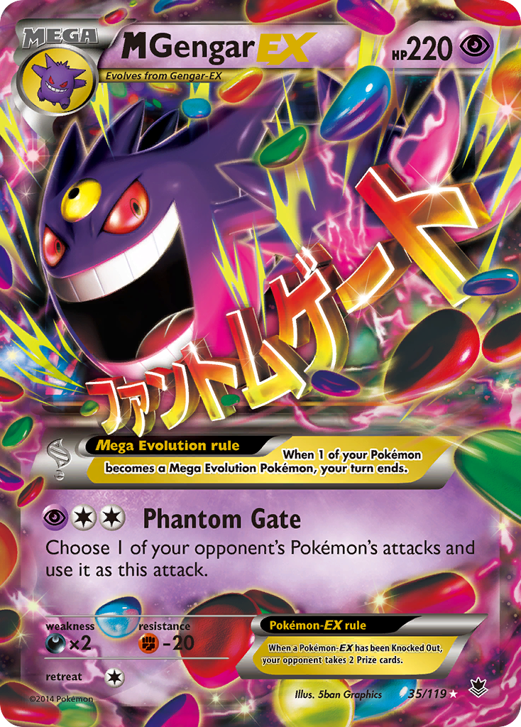 M Gengar EX (35/119) [XY: Phantom Forces] | Jack's On Queen