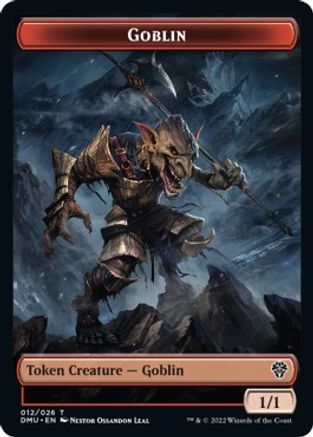 Zombie Knight // Goblin Double-sided Token [Dominaria United Commander Tokens] | Jack's On Queen