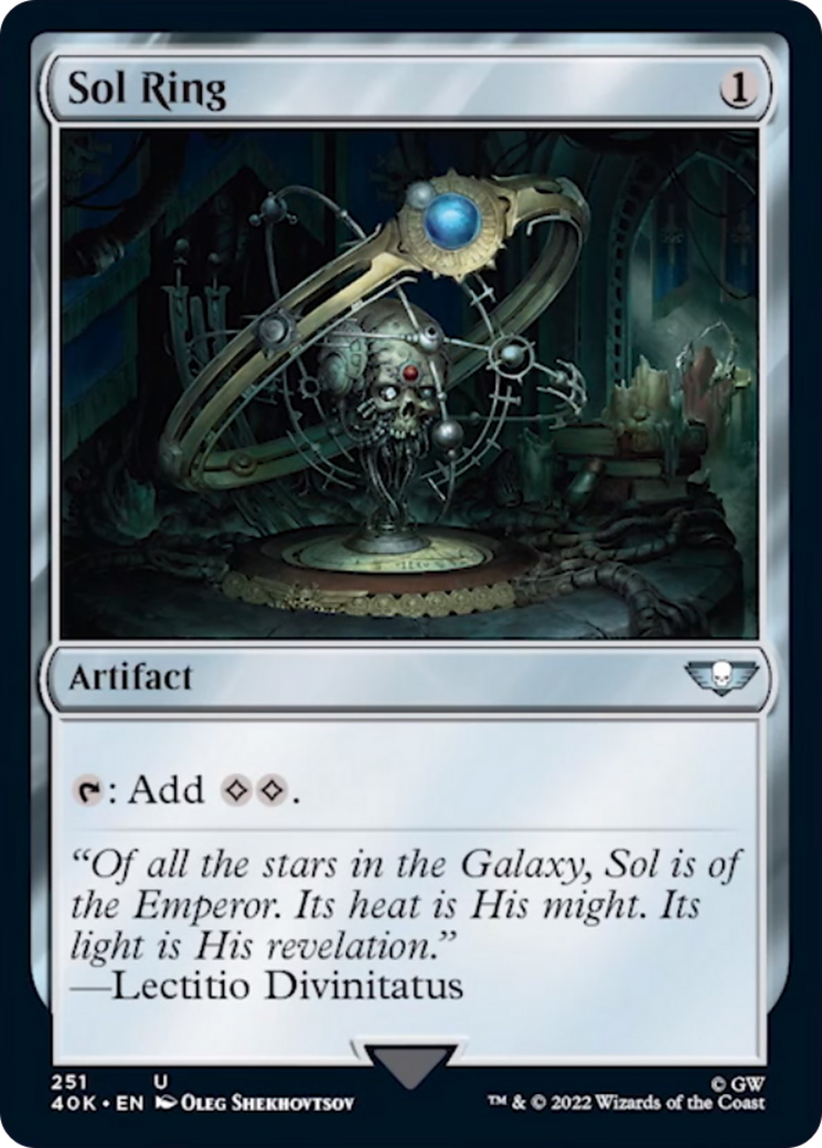 Sol Ring (251) (Surge Foil) [Universes Beyond: Warhammer 40,000] | Jack's On Queen