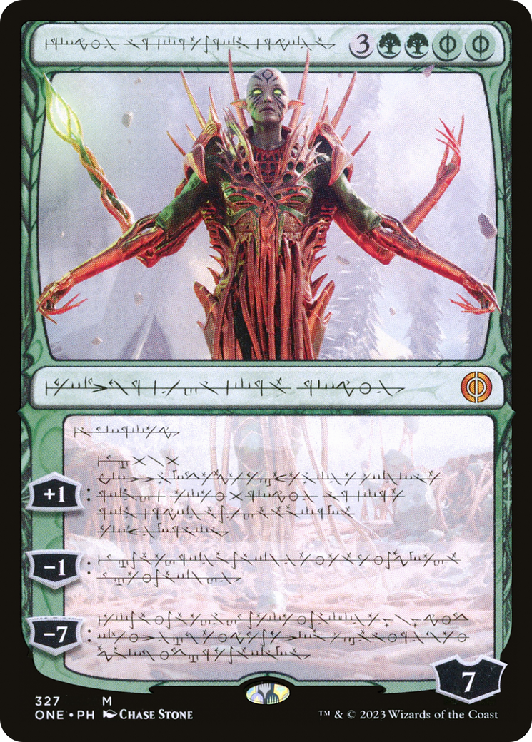 Nissa, Ascended Animist (Phyrexian) [Phyrexia: All Will Be One] | Jack's On Queen