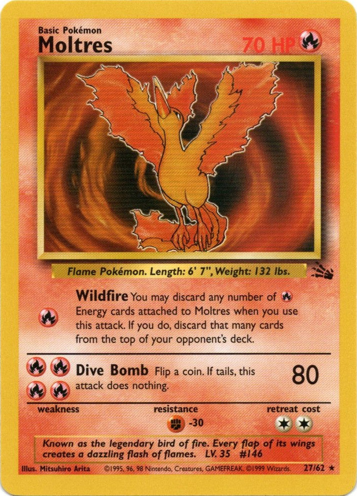 Moltres (27/62) [Fossil Unlimited] | Jack's On Queen