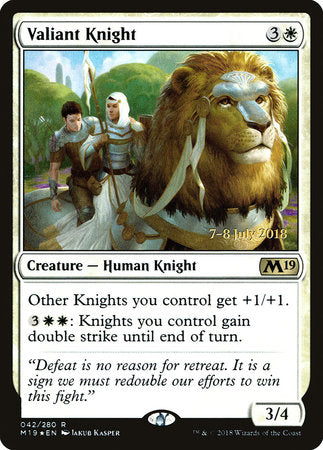 Valiant Knight [Core Set 2019 Promos] | Jack's On Queen